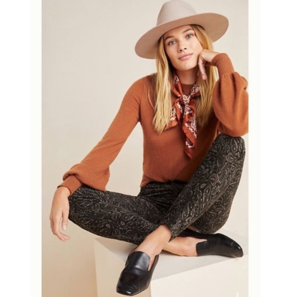 AG The Stevie Velvet High-Rise Skinny Jeans